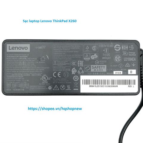 Sạc Laptop Lenovo ThinkPad X260 Chính Hãng 20V - 2.25A - 3.25A - 45W - 65W Chân Vuông USB, Phụ Kiện Giá Rẻ Sử Dụng An Toàn