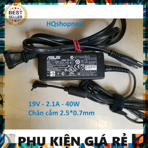 Sạc Laptop Asus 19V 2.1A 40W Chân Mini Chính Hãng - Phụ Kiện Giá Rẻ Cho Laptop Asus