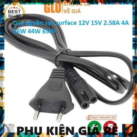 Dây Nguồn Sạc Surface Chất Lượng Cao 12V 15V 2.58A 4A 36W 44W 65W - Phụ Kiện Thiết Bị Số Giá Rẻ