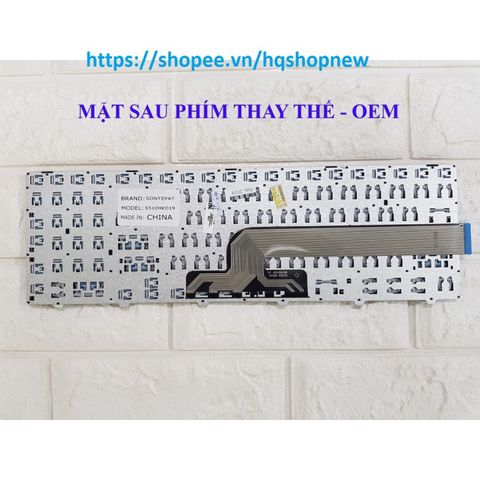 Bàn phím laptop Dell Inspiron 5558 có LED - Phụ kiện chính hãng giá rẻ cho máy tính xách tay 15-5000, 15-5558