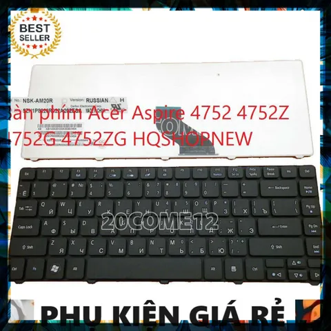 Bàn phím Acer Aspire 4752 4752Z 4752G 4752ZG - Phụ kiện giá rẻ cho laptop, chất lượng ổn định, giao hàng đúng đơn