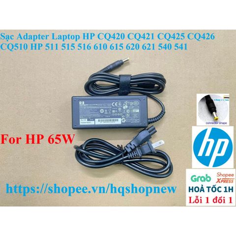 Sạc Adapter Laptop HP Chính Hãng - Tương Thích CQ420 CQ421 CQ425 CQ426 CQ510 và Nhiều Mẫu Khác - An Toàn và Tiết Kiệm Điện