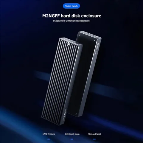 Hộp Di Động SSD M.2 SATA Orico M2PF-C3-BK - USB 3.1 Gen1 - Tương Thích Windows/Mac/Linux - Lưu Trữ 2TB