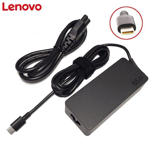 Sạc Laptop Chính Hãng Lenovo ThinkPad X1, X1 Carbon 20V 3.25A 65W Chân Vuông USB - Phụ Kiện Giá Rẻ