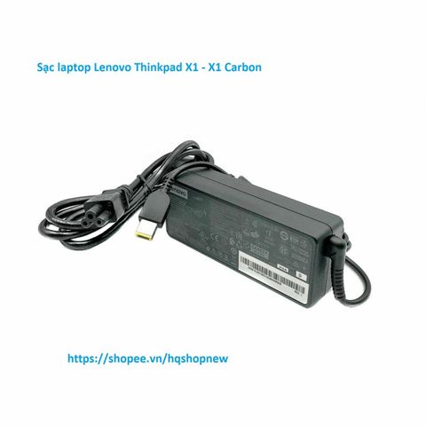 Sạc Laptop Chính Hãng Lenovo ThinkPad X1, X1 Carbon 20V 3.25A 65W Chân Vuông USB - Phụ Kiện Giá Rẻ