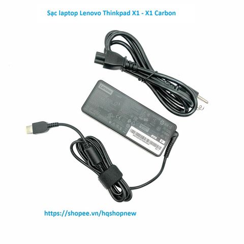 Sạc Laptop Chính Hãng Lenovo ThinkPad X1, X1 Carbon 20V 3.25A 65W Chân Vuông USB - Phụ Kiện Giá Rẻ