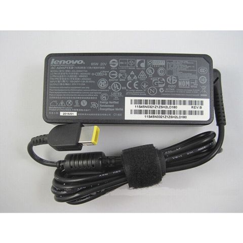 Sạc Laptop Chính Hãng Lenovo ThinkPad X1, X1 Carbon 20V 3.25A 65W Chân Vuông USB - Phụ Kiện Giá Rẻ
