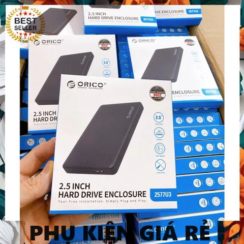 Hộp Đựng Ổ Cứng 2.5 Inch Orico USB 3.0 - Kết Nối Nhanh 5Gbps, Chống Trượt, Tương Thích Windows/Linux/Mac OS - Bảo Hành 12 Tháng