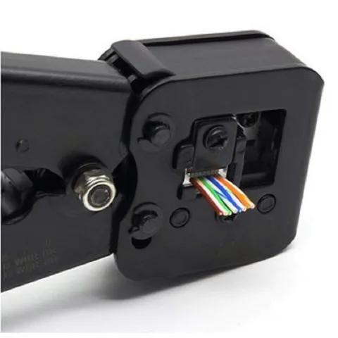 Bộ Kìm Bấm Dây Mạng Xuyên Thấu RJ11/RJ12/RJ45 và 100 Hạt Mạng Chất Lượng Cao - Phụ Kiện Giá Rẻ Cho Dự Án Mạng