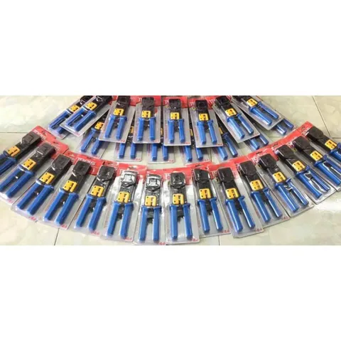 Kìm Bấm Dây Mạng Xuyên Thấu Chính Hãng - RJ11/RJ12/RJ45 - Thép Không Gỉ - Dụng Cụ Bấm Cáp Mạng Tiện Dụng 2 Line