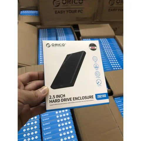 Hộp Đựng Ổ Cứng Orico 2521U3 USB 3.0 2.5 Inch - Chuyển HDD/SSD Thành Ổ Cứng Di Động, Tốc Độ 5Gb/s, Tương Thích Đa Nền Tảng