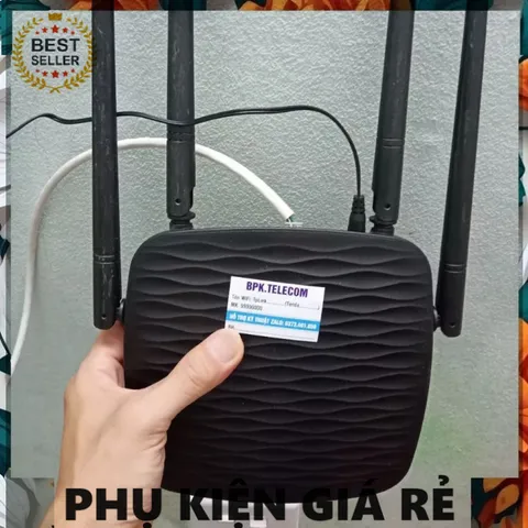 Bộ phát Router WiFi Tenda AC5 AC1200 2 băng tần 2.4GHz & 5GHz, 4 râu, hướng dẫn cài đặt chi tiết, tốc độ 1200Mbps, phù hợp cho gia đình