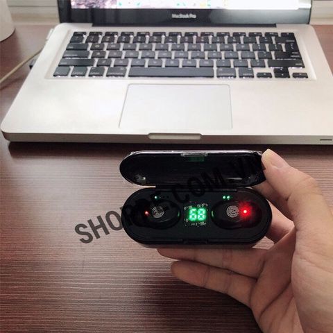 Tai Nghe Bluetooth AMOI F9 TWS 5.0 Không Dây - Chống Nước IPX5, Chất Âm HIFI, Thiết Kế Nhôm Polyme, Sạc Dự Phòng 2500mAh