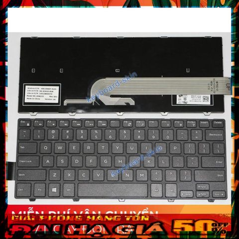 Bàn phím Laptop Dell Inspiron 14-5457 có đèn LED - Phụ kiện chính hãng P49G003, P49G, linh kiện chất lượng cao