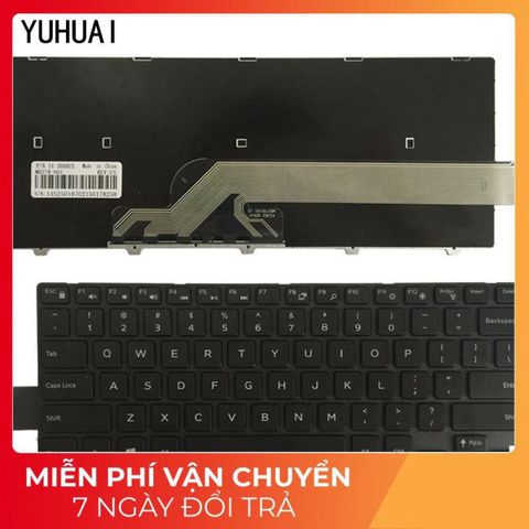 Bàn phím Laptop Dell Inspiron 14-5457 có đèn LED - Phụ kiện chính hãng P49G003, P49G, linh kiện chất lượng cao