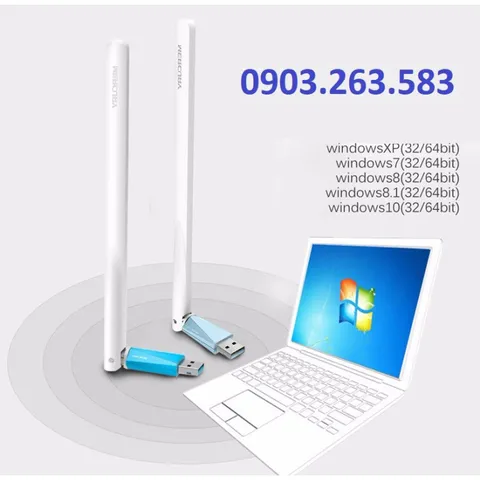 USB Bắt Sóng WIFI 150Mbps Chính Hãng Mercury - Phụ Kiện Tăng Tốc Kết Nối Internet Cho Máy Tính Để Bàn, Thiết Kế Nhỏ Gọn, Dễ Sử Dụng