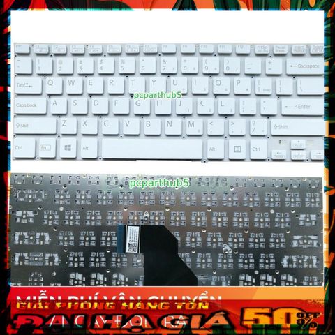 Bàn phím laptop Sony Vaio SVF142A29W, SVF1421BSGW, SVF1421BSGB - Phụ kiện chính hãng, giao hàng nhanh chóng, giá rẻ