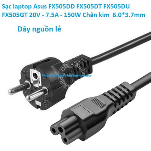 Sạc Laptop Asus FX505DD FX505DT FX505DU FX505GT 20V 7.5A 150W Chân Kim 6.0*3.7mm - Phụ Kiện Chính Hãng Giá Rẻ
