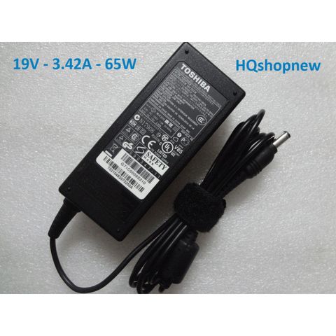 Sạc Laptop Toshiba Chính Hãng 19V - 3.42A - 65W, Phụ Kiện Giá Rẻ, Giao Hàng Đúng Đơn
