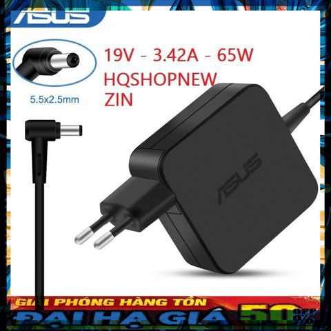 Sạc Laptop Asus 65W 19V 3.42A Chân Vuông 5.5x2.5mm - Phụ Kiện Chính Hãng Đáng Tin Cậy