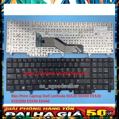 Bàn Phím Laptop Dell Latitude E6520 E6530 E5520 E5520M E5530 E6540 - Phụ Kiện Chính Hãng Chất Lượng Cao