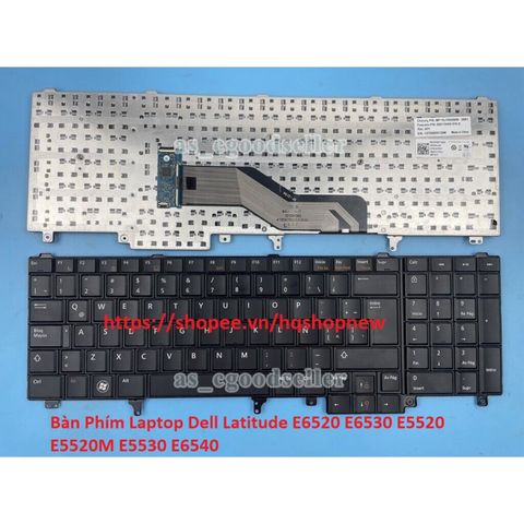 Bàn Phím Laptop Dell Latitude E6520 E6530 E5520 E5520M E5530 E6540 - Phụ Kiện Chính Hãng Chất Lượng Cao