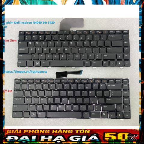 Bàn Phím Laptop Dell Inspiron N4040 14R 5420 - Thay Thế Chính Hãng, Chất Lượng Cao, Dễ Dàng Lắp Đặt