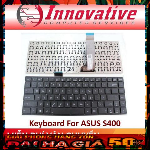Bàn Phím Laptop Asus S400 S400C S400CA - Thay Thế Chính Hãng Cho Thiết Bị Số, Giao Hàng Đúng Hẹn