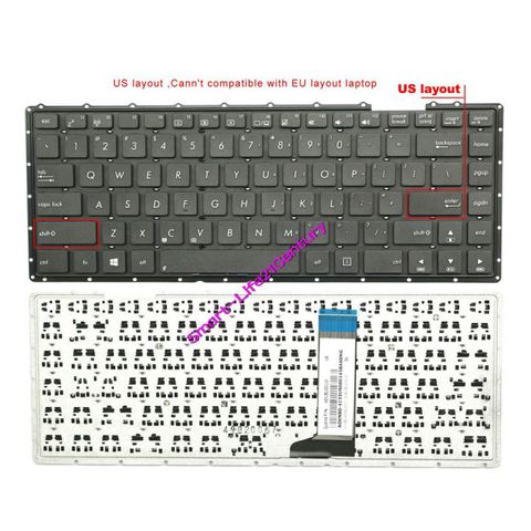 Bàn phím laptop Asus K450/K450C/K450CA/K450CC/K450L - Phụ kiện chất lượng cho thiết bị số, Giao đúng hàng, Bảo hành tốt