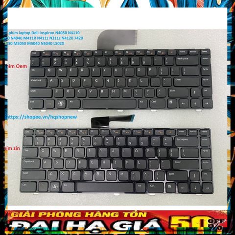 Bàn phím Laptop Dell Inspiron N4050 N4110 5520 N4040 M411R N411z N311z N4120 7420 N5050 M5050 M5040 - Phụ kiện chính hãng, chất lượng cao