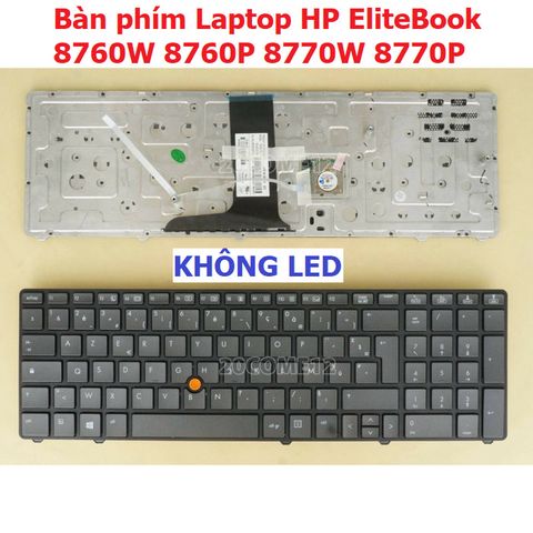 Bàn phím Laptop HP Elitebook 8760w 8760p 8770w 8770p - Phụ kiện chính hãng, chất lượng cao, gõ nhạy, độ bền cao
