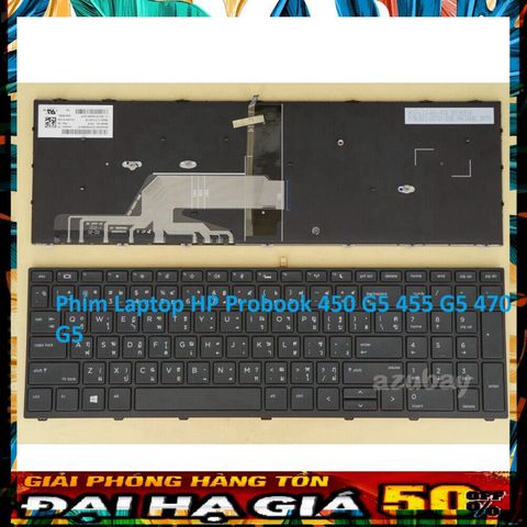 Phím Laptop HP Probook 450 G5 455 G5 470 G5 - Phụ Kiện Thay Thế Chính Hãng, Phím Bấm Chất Lượng Cao, Bảo Hành Đầy Đủ