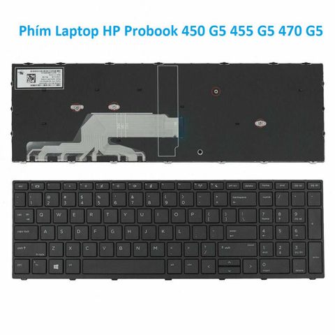 Phím Laptop HP Probook 450 G5 455 G5 470 G5 - Phụ Kiện Thay Thế Chính Hãng, Phím Bấm Chất Lượng Cao, Bảo Hành Đầy Đủ