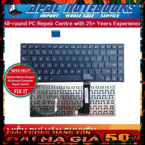 Bàn phím laptop Asus S46C S46CA S46CB S46CM - Thay thế chính hãng cho hiệu suất tối ưu, thiết kế bền bỉ và dễ dàng lắp đặt