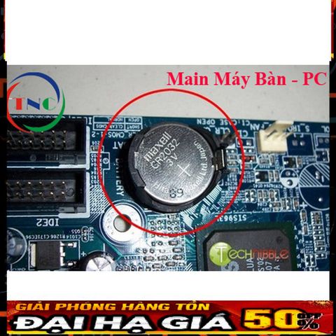 Pin CMOS CR2032 cho Máy Tính và Laptop - 1 Vỉ 5 Viên - Phụ Kiện Thay Thế Giá Rẻ cho PC