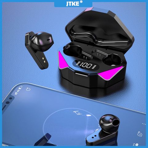 Tai Nghe Gaming Không Dây X15 Bluetooth 5.1 - Âm Thanh HIFI, Kháng Nước IPX5, Cảm Biến Chạm, LED RGB - Thiết Kế Thể Thao, Pin Bền