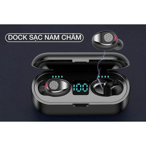 Tai Nghe Không Dây Amoi F9 - Bluetooth 5.0, Chống Nước IPX7, Âm Thanh HIFI - Thời Gian Sử Dụng 280 Giờ, Phụ Kiện Giá Rẻ Chính Hãng