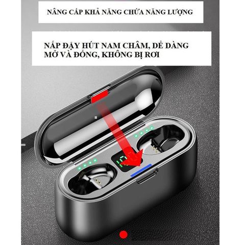 Tai Nghe Không Dây Amoi F9 - Bluetooth 5.0, Chống Nước IPX7, Âm Thanh HIFI - Thời Gian Sử Dụng 280 Giờ, Phụ Kiện Giá Rẻ Chính Hãng