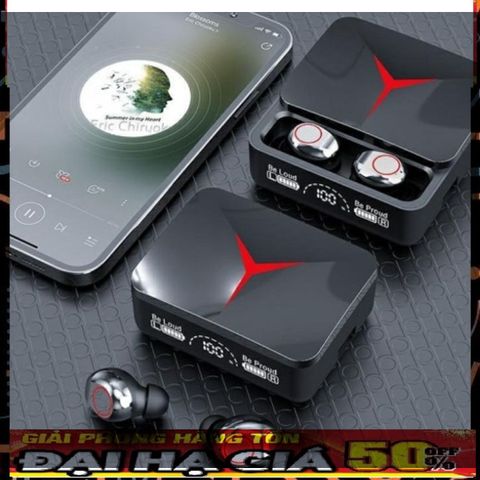 Tai Nghe Bluetooth M90 Pro - Thiết Kế Hiện Đại, Âm Thanh HIFI, Bluetooth 5.3, Pin Lâu, Ngăn Sạc Trượt - Phụ Kiện Giá Rẻ Cho Người Yêu Âm Nhạc