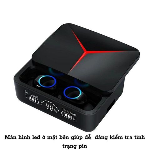 Tai Nghe Bluetooth M90 Pro - Thiết Kế Hiện Đại, Âm Thanh HIFI, Bluetooth 5.3, Pin Lâu, Ngăn Sạc Trượt - Phụ Kiện Giá Rẻ Cho Người Yêu Âm Nhạc