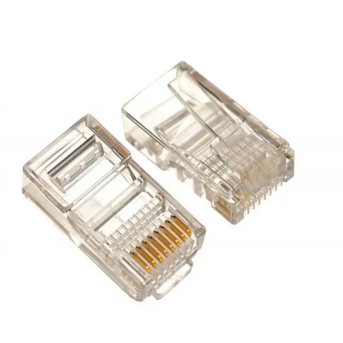 Túi 100 Hạt Mạng RJ45 Golden Japan (Chân Đồng) - Chất Lượng Tốt, Phụ Kiện Mạng Giá Rẻ Dùng Bấm Dây Mạng