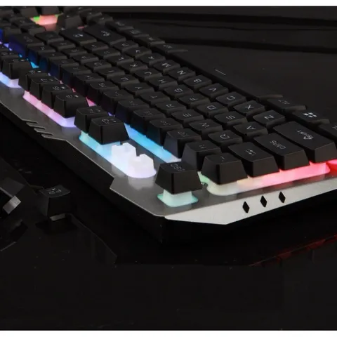 Combo Bàn Phím Chuột Chuyên Game Giả Cơ EWEADN K005 - Fullsize 104 Phím Led 7 Màu Cao Cấp, Phụ Kiện Gaming Giá Rẻ
