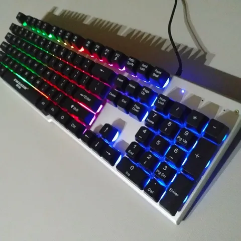 Bộ Bàn Phím Chuột Gaming EWEADN K006 (Đen) Giả Cơ LED 7 Màu Chống Nước - Phụ Kiện Chất Lượng Cho Game Thủ và Văn Phòng