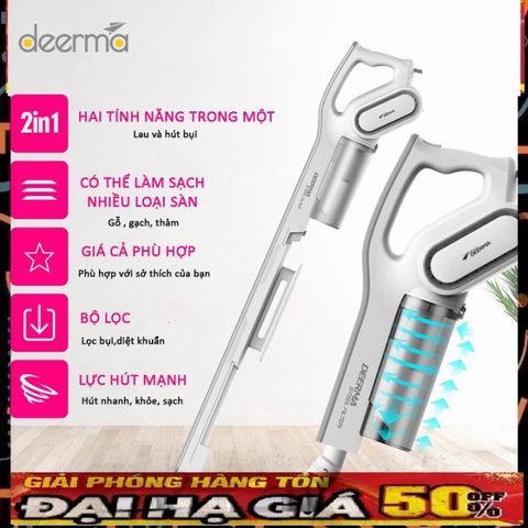 Máy Hút Bụi Cầm Tay Deerma DX700 - Công Nghệ Lốc Xoáy Pro Cyclone, Lực Hút Mạnh Mẽ, Thiết Kế Hiện Đại, Hàng Chính Hãng