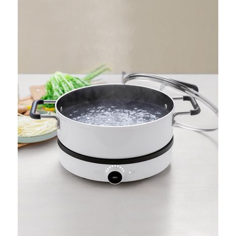 Nồi Lẩu Cao Cấp Xiaomi Mijia Trắng 4.0L - Nồi Chống Dính Dùng Cho Bếp Từ, Thích Hợp Nấu Các Món Ăn Thịnh Soạn