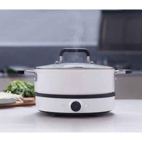 Nồi Lẩu Cao Cấp Xiaomi Mijia Trắng 4.0L - Nồi Chống Dính Dùng Cho Bếp Từ, Thích Hợp Nấu Các Món Ăn Thịnh Soạn