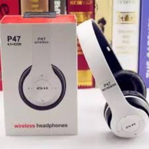 Tai Nghe Chụp Tai Bluetooth P47 - Kết Nối Không Dây, Hỗ Trợ Thẻ Nhớ, Âm Thanh Chất Lượng Cao, Nghe Đài FM, Phụ Kiện Giá Rẻ
