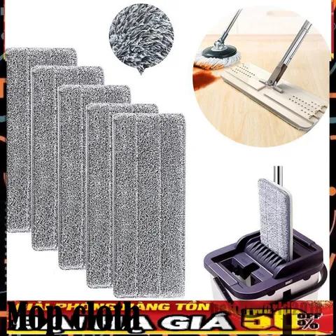 Giẻ Lau Nhà Thay Thế Đa Năng Bằng Vải Sợi Giặt Được - Phụ Kiện Tiện Dụng Cho Cây Lau Nhà, Chống Bám Bẩn, Dễ Vệ Sinh, Thích Hợp Với Mọi Loại Sàn