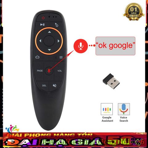 Điều Khiển Chuột Bay Voice G10s cho Tivi Smart & Android Box - Tìm Kiếm Giọng Nói Nhạy, Thiết Kế Tiện Dụng