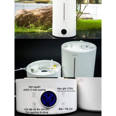 Máy Tạo Độ Ẩm Phun Sương Khử Trùng UV Deerma F628s 5L - Thiết Bị Thông Minh Dùng Tinh Dầu, Bảo Vệ Sức Khỏe Gia Đình